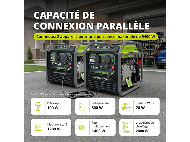 Generador de energía - Könner & Söhnen Generador inverter KSB 28i