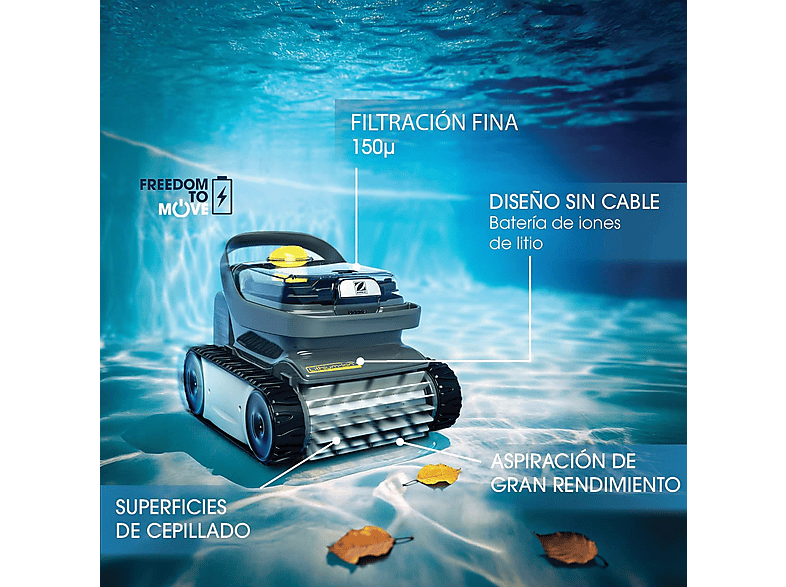 Robot limpiafondos - Zodiac Pixel OP 32 sin cable, Gris