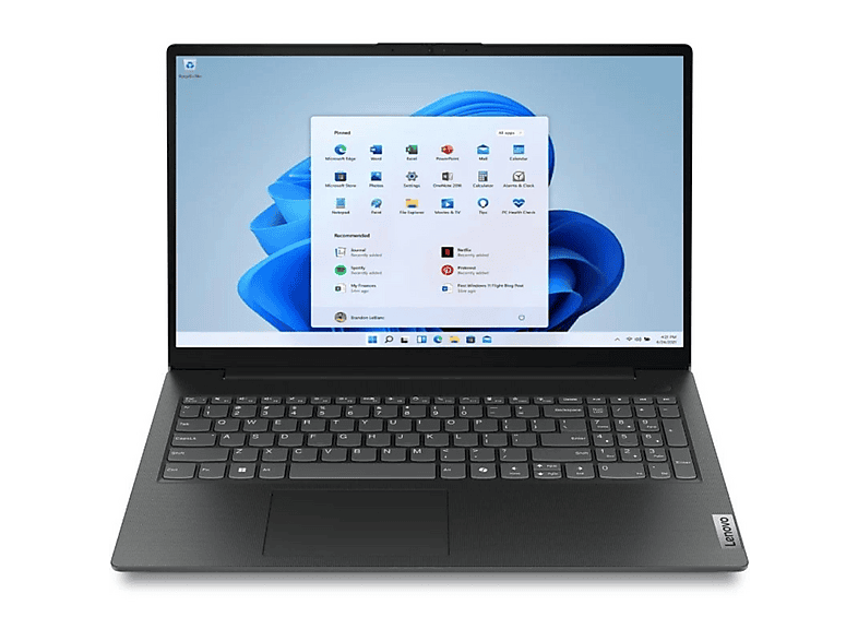 Portátil - Lenovo V15 G6 ITN 83M4001NSP, 15,6 ", Intel N100, 8 GB RAM, 256 GB SSD, Onboard Graphics, Windows 11 Home, Negro