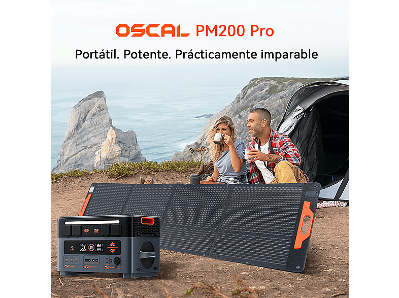 Panel solar portátil - Oscal PM200 Pro, 200 W