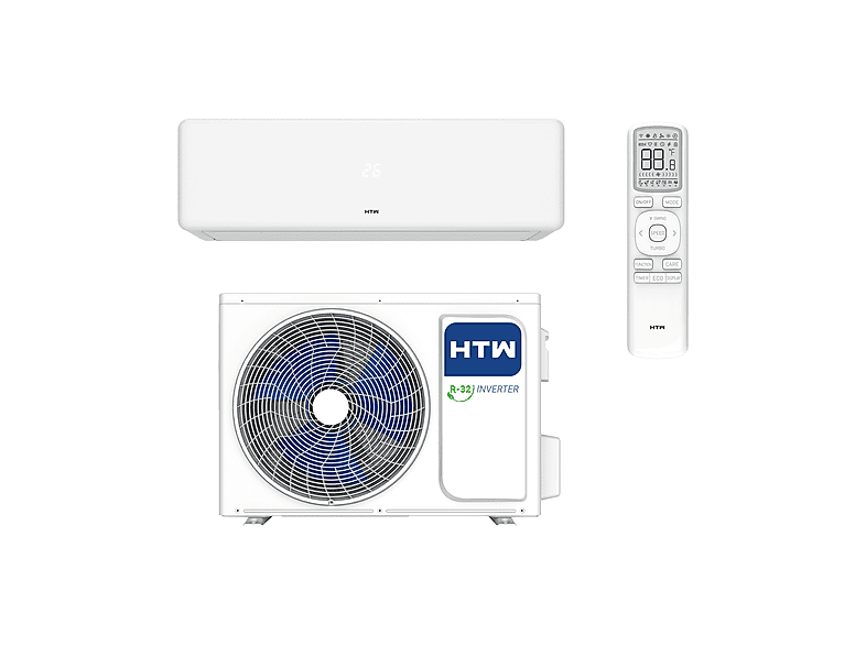 Aire acondicionado Split 1x1 - Htw EON 4.6 DC 3000 frigorias Inverter 3.5 kW Wifi incl. A+++, blanco