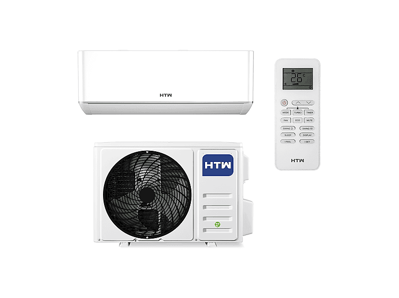 Aire acondicionado Split 1x1 - Htw NORDIC Inverter 3000 frigorias 3.5 kW WIFI incluido, blanco