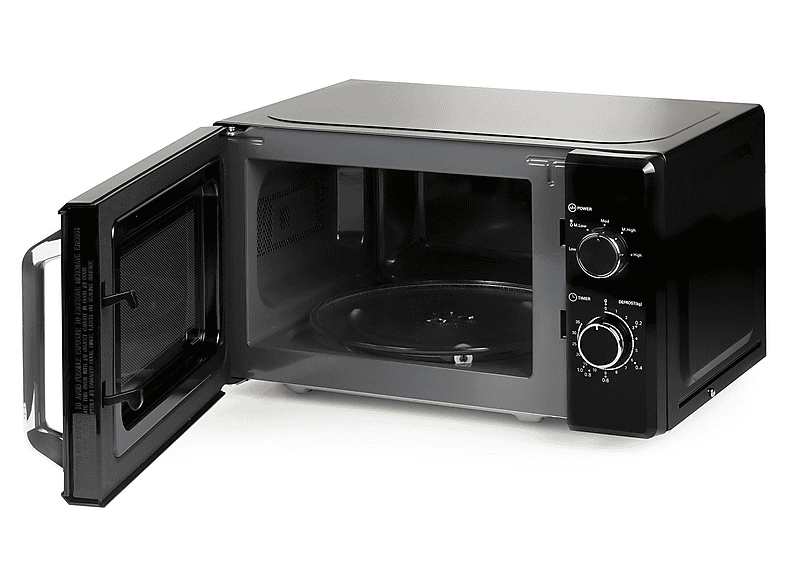 Microondas - Domo DO2520, 800 W, 5 potencia, 20 l, Negro