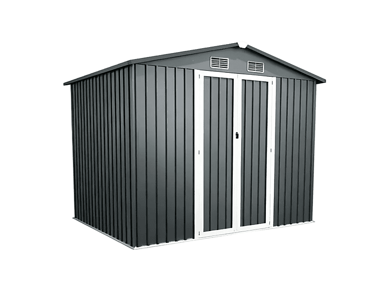 Caseta de Jardín - Lorvik Exterior Con Puertas Dobles Abatibles 267,5 × 199 × 197 cm