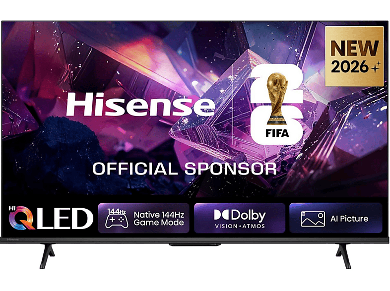 TV QLED 43" - Hisense 43E7S PRO, QLED 4K, Smart TV, DVB-T2 (H.265), Black