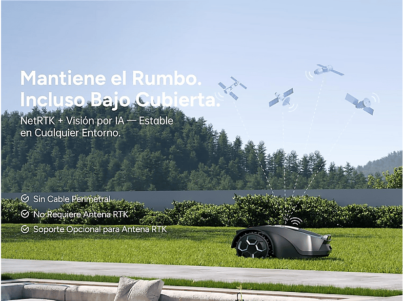 Robot cortacésped - Igarden, Z4 sin Cable Inver X Serie Z — RTK + IA, hasta 1500 m² IGARDEN, Negro
