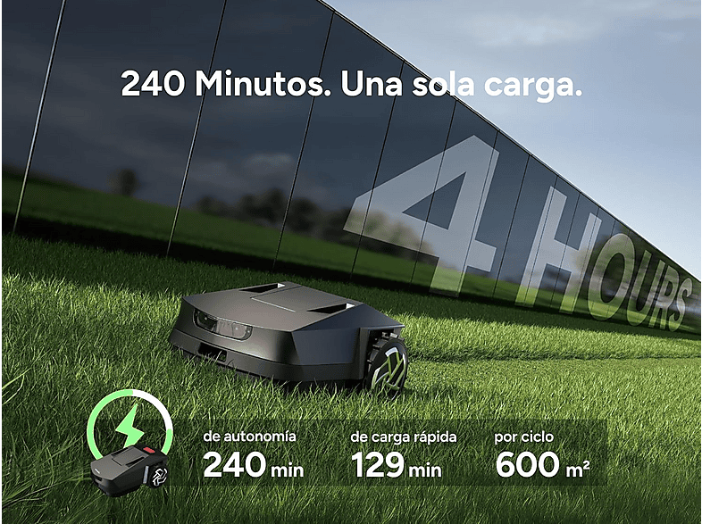 Robot cortacésped - Igarden, Z4 sin Cable Inver X Serie Z — RTK + IA, hasta 1500 m² IGARDEN, Negro