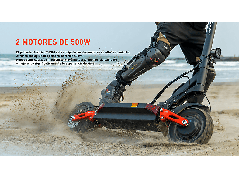 Patinete eléctrico - Joyor T-PRO, Pot. máx. 1000 W, Carga máx. 120 kg, negro (ref. 179048008)