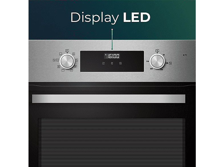 Horno multifunción - Svan SHM8700DX, Libre instalación, 70 l, 59,5 cm, Inox