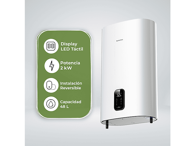 Termo eléctrico - Aspes AT5000DDW, Blanco