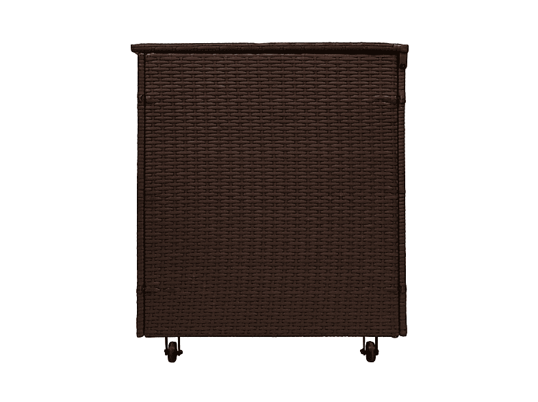 Conjunto de jardín - Monster Comedor de Ratán y Caja de Almacenamiento - Marrón, 240 cm x 180 cm x 70 cm