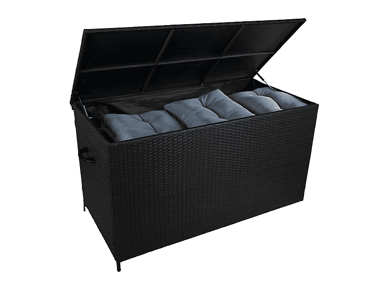 Baúl de exterior - Monster 582L, 138 cm x 70 cm x 80 cm, Negro