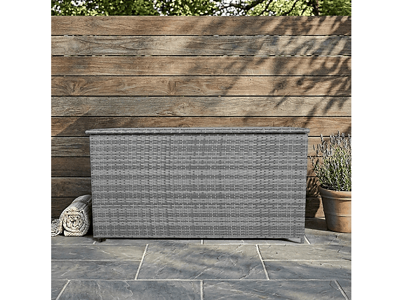 Baúl de exterior - Monster 700L, 155 cm x 69 cm x 80,5 cm, Gris