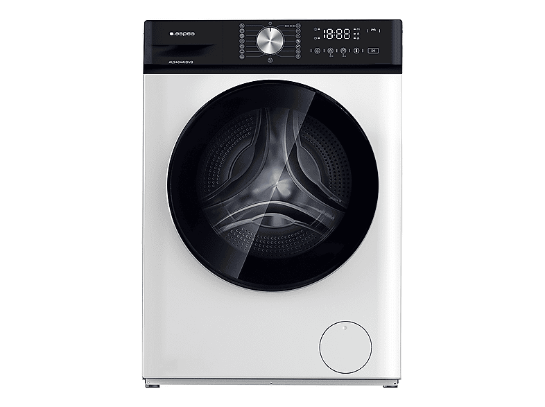 Lavadora carga frontal - Aspes AL9404AIDVB, 9 kg, 15 programas, Blanco