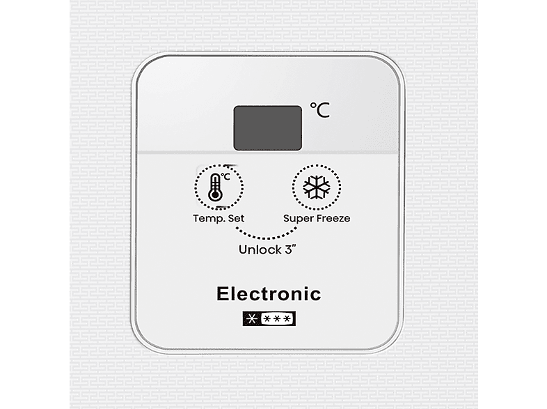 Congelador horizontal - Aspes ACH1502EDC, 141 l, 85,8 cm, Blanco
