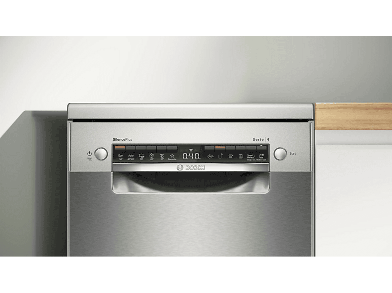 Lavavajillas libre instalación 45 cm - Bosch SPS4HMI13E, 10 servicios, 6 programas, 45 cm, Acero antihuellas