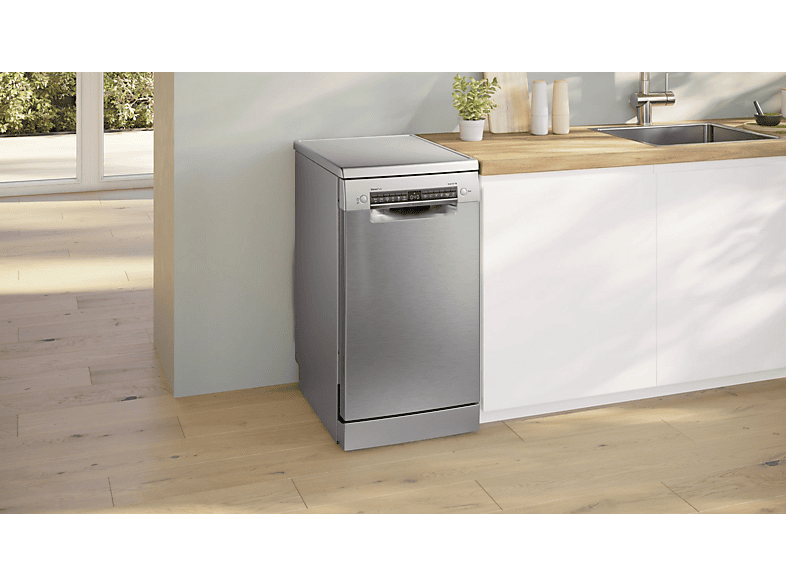Lavavajillas libre instalación 45 cm - Bosch SPS4HMI13E, 10 servicios, 6 programas, 45 cm, Acero antihuellas
