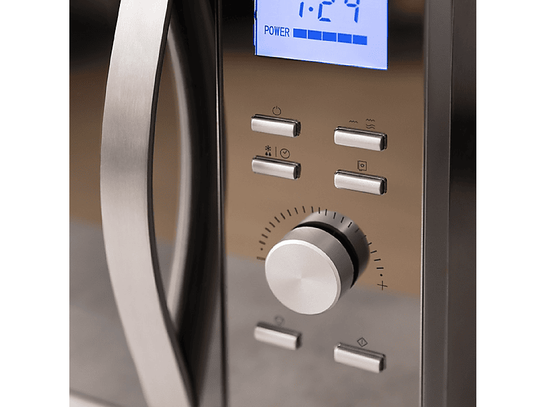 Microondas - Cecotec 0154 PROCLEAN 9110 FULL INOX, 1000 W, 5 potencia, 30 l, Multicolor