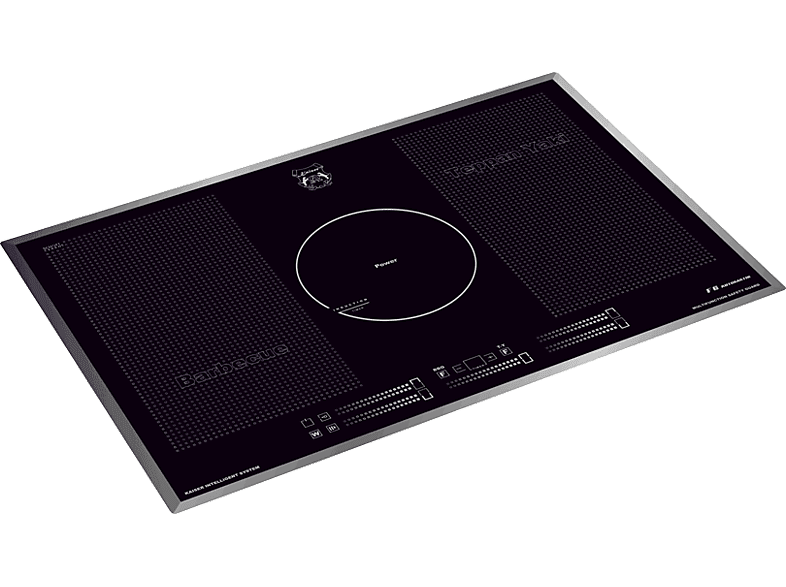 Placa de vitrocerámica - Kaiser KCT 777 FI, 5 zonas, 770 mm, Negro