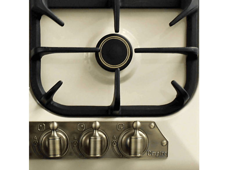 Placa de gas - Kaiser KG 6325 ElfEm Turbo, 4 zonas, 59 cm, Negro