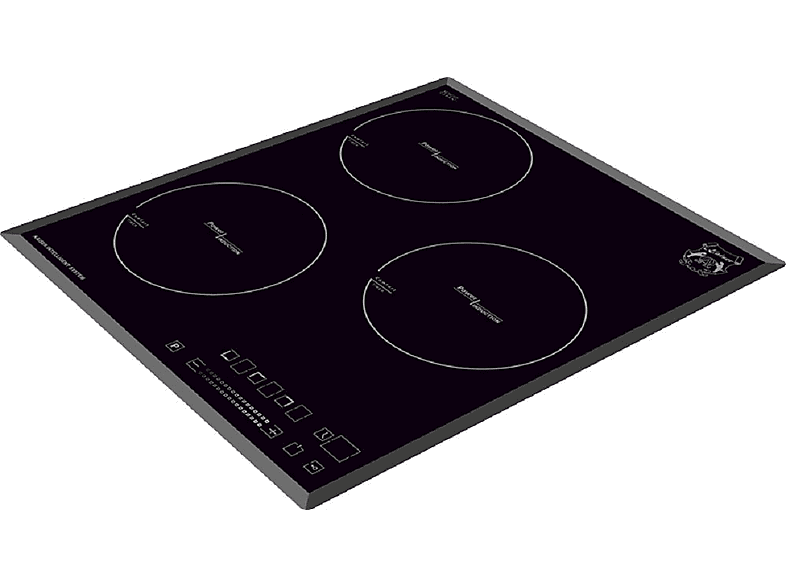 Placa de vitrocerámica - Kaiser KCT 4746 FI, 3 zonas, 45 cm, Negro