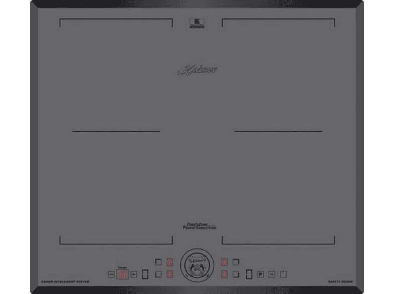 Placa de inducción - Kaiser 46127383, 4 zonas, 60 cm, Fris