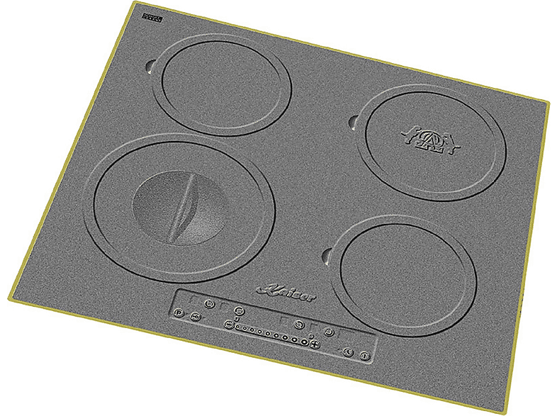 Placa de inducción - Kaiser 46127345, 4 zonas, 59 cm, Oro