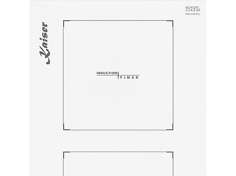 Placa de vitrocerámica - Kaiser 46127277, 2 zonas, 28,8 cm, Blanco