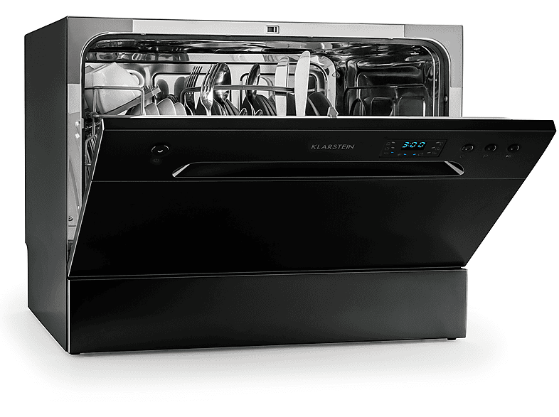 Lavavajillas compacto - Klarstein Amazonia 6, 6 servicios, 6 programas, 550 mm, Negro (ref. 86320886)