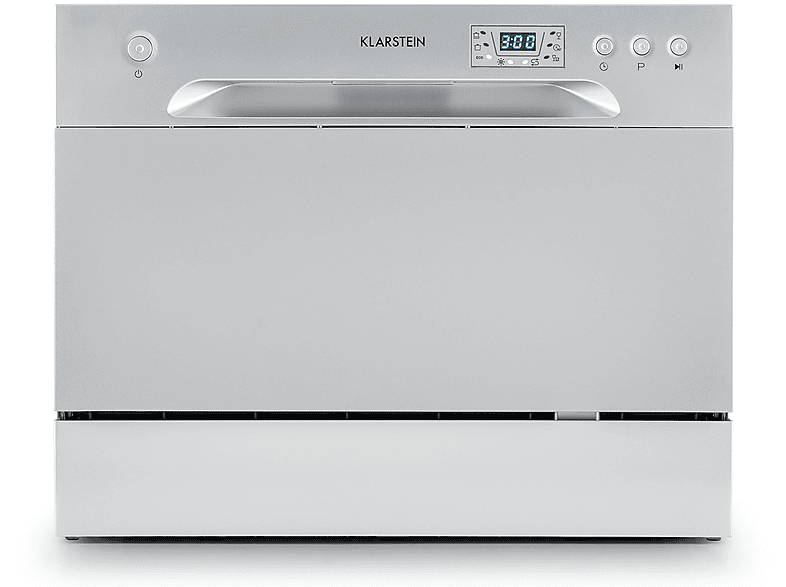 Lavavajillas compacto - Klarstein Amazonia 6, 6 servicios, 6 programas, 550 mm, Acero inoxidable
