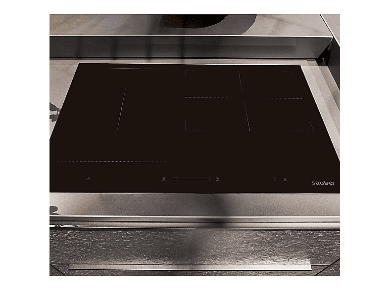Vitroceramica - Sauber SERIE 7-8000, 3 zonas, 590 mm, Negro