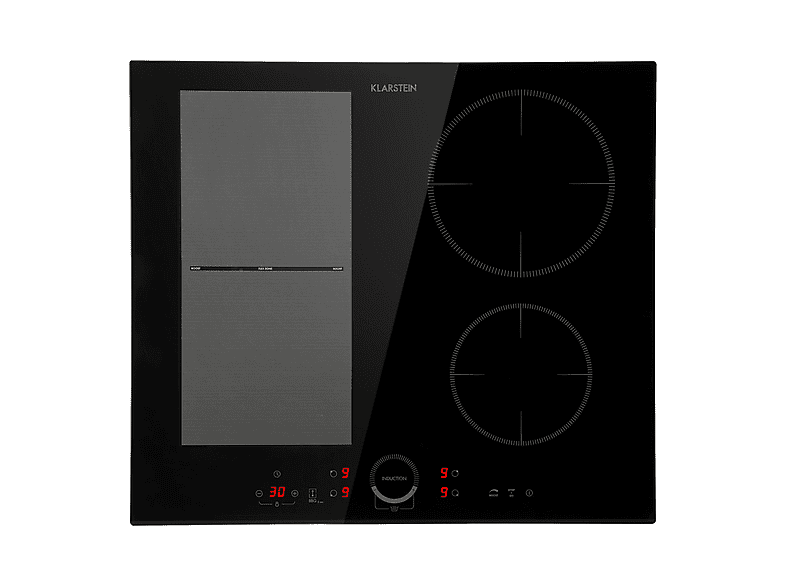 Placa de inducción - Klarstein Delicatessa 60 Hybrid, 4 zonas, 59 cm, Negro
