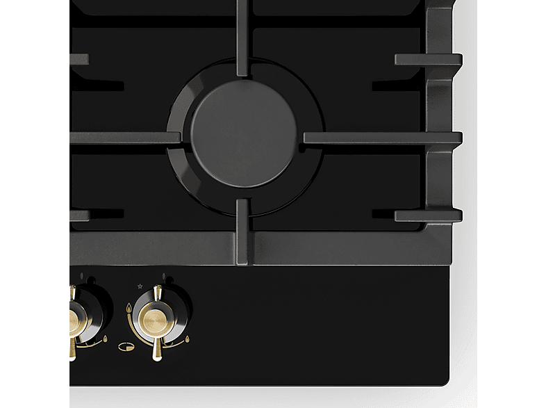 Placa de gas - Klarstein Victoria, 2 zonas, 60 cm, Negro
