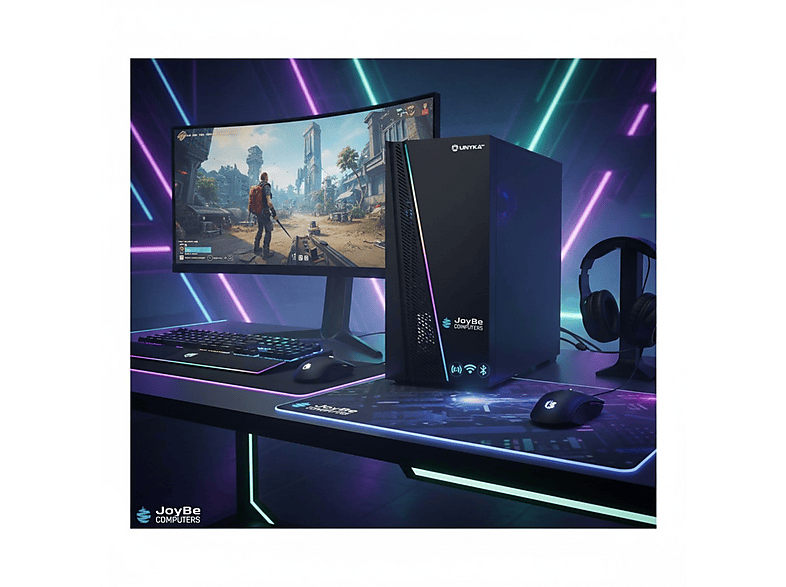 PC Gaming - Joybe Computers Gamer Avanzado AMD, AMD Ryzen™ 7 5700G, 16 GB RAM, 1 TB SSD, Radeon™ RX Vega 8, Windows 11 Pro, Negro