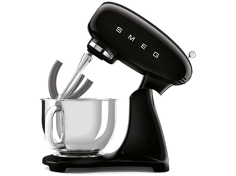 Robot de cocina - Smeg SMF03BLEU NEGRO, 800 W, 4,8 l