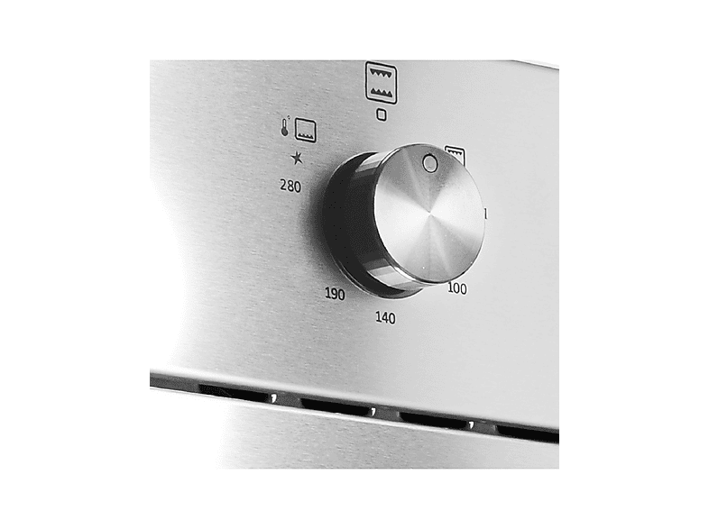 Horno - Alpha Horno de Gas NEPTUNO LUX GAS, Integrado + Libre instalación, Esmalte fácil de limpiar, 62 l, 60 cm, Negro