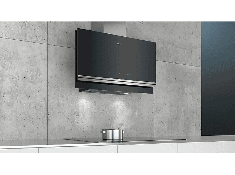 Campana decorativa - Siemens LC97FVW60, 3 velocidades, 730 m³/h, 890 mm, Negro