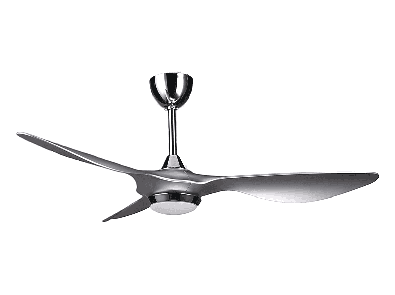 Ventilador de techo - Klassfan HELIX SILVER, 40 W, 6 velocidades, Plata