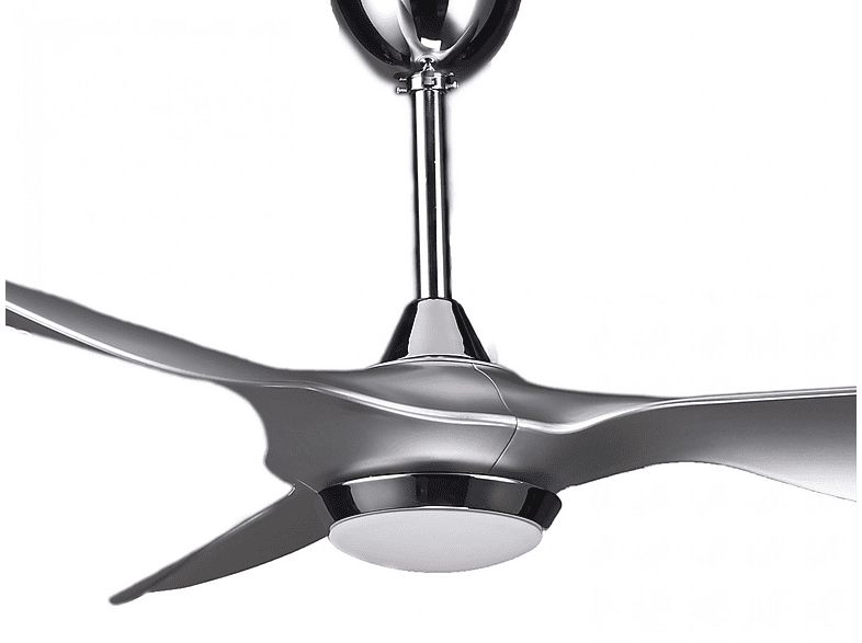 Ventilador de techo - Klassfan HELIX SILVER, 40 W, 6 velocidades, Plata