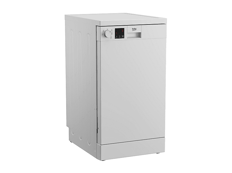 Lavavajillas libre instalación 45 cm - Beko DVS05024W, 10 servicios, 5 programas, 45 cm