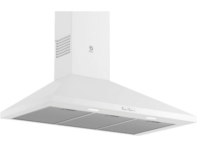 Campana decorativa - Balay 3BC696MB, 3 velocidades, 600 m³/h, 900 mm, Blanco