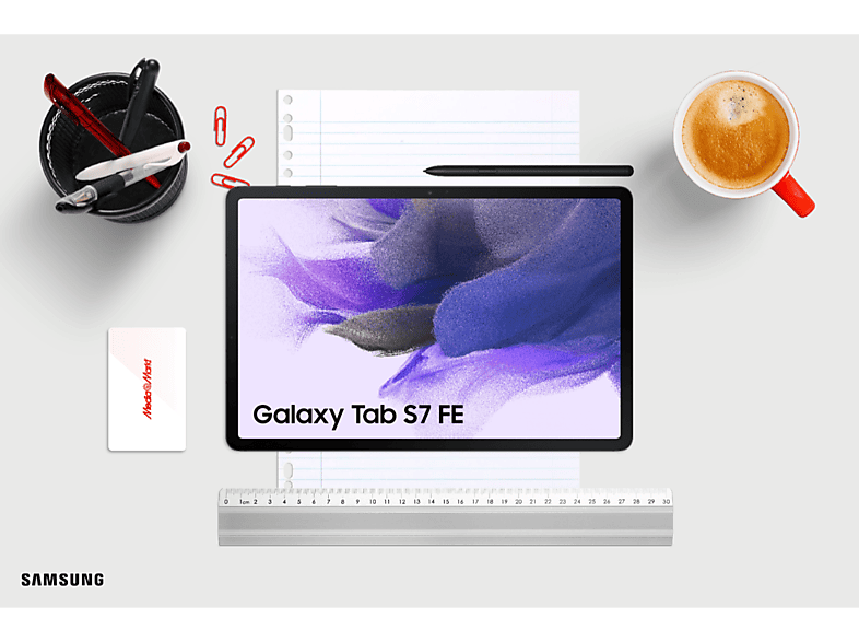 Tablet - Samsung TAB S7 FE 12.4P/6+128GB/WIFI/BLACK, Negro, 12,4 " WQXGA, 6 GB RAM, Qualcomm SM7225-4-AB, Tablet Android