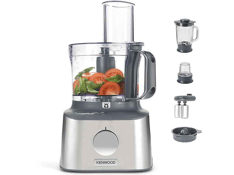 Procesador de alimentos - Kenwood FDM313S, 800 W, 2,1 l, Plata