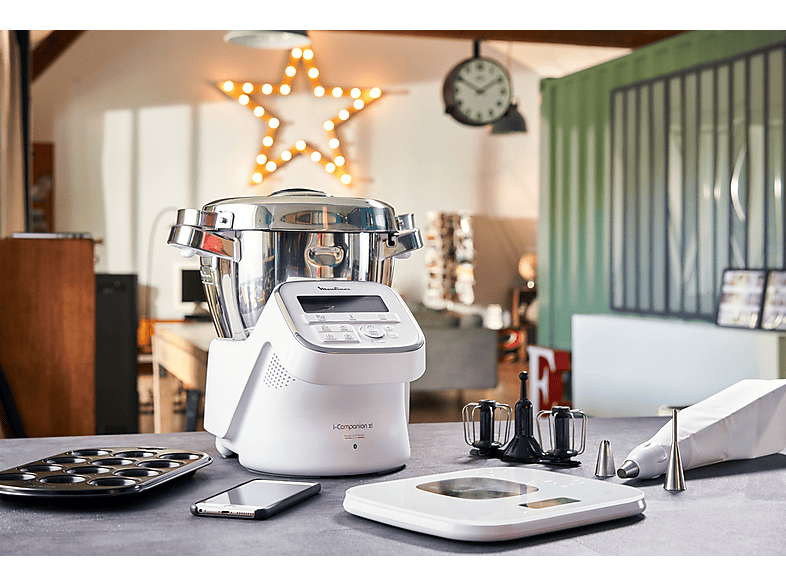 Robot de cocina - Moulinex HF908 ROBOT DE COCINA I COMPANION XL BLANCO, 1550 W, 3 l