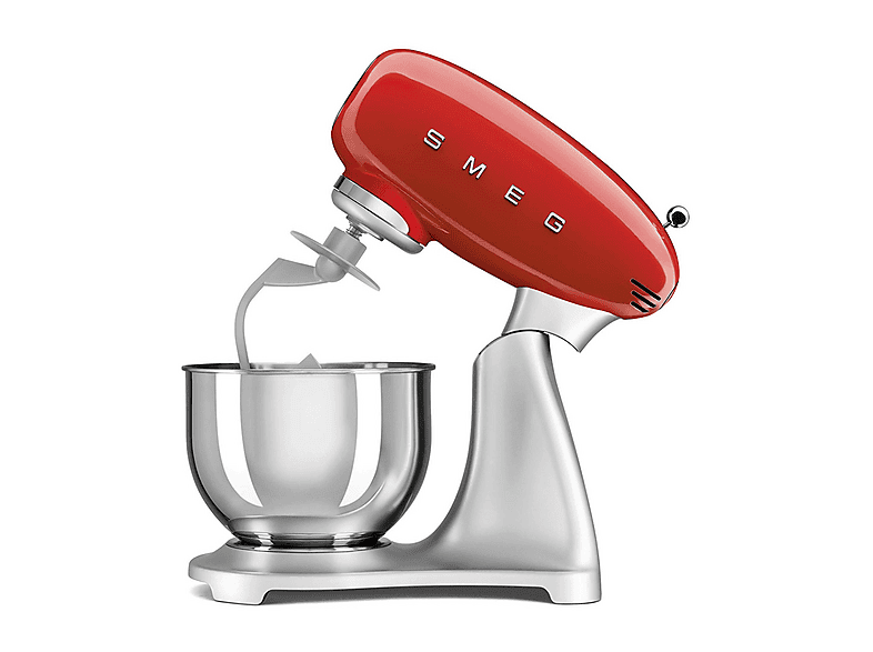 Robot amasador - Smeg SMF02RDEU ROJO, 800 W, 4,8 l