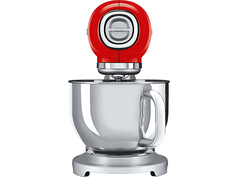 Robot amasador - Smeg SMF02RDEU ROJO, 800 W, 4,8 l