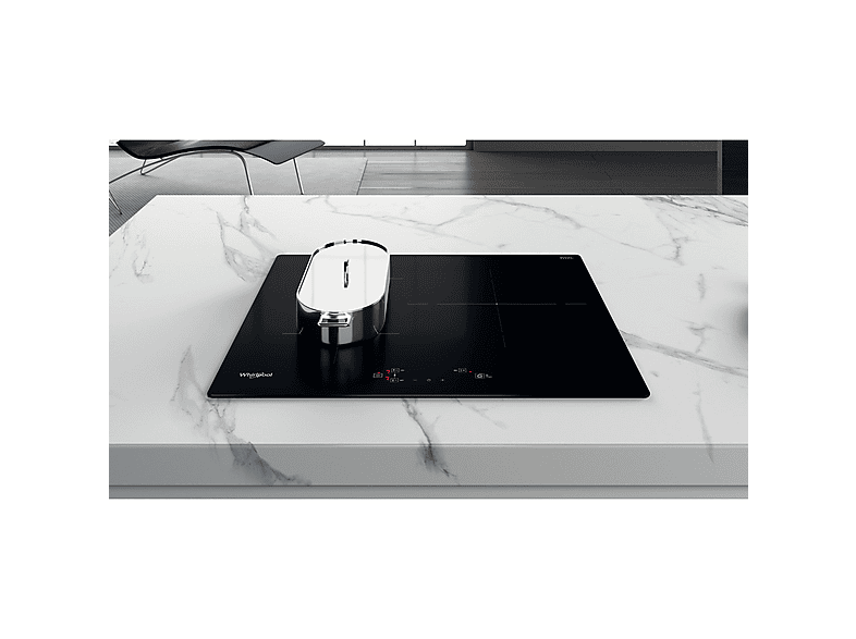 Placa inducción - Whirlpool WB Q4860 NE, 3 zonas, 590 mm, Negro
