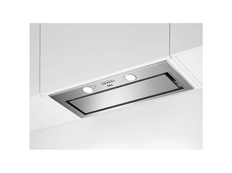 Campana de techo - AEG DGE5861HM, 4 velocidades, 700 m³/h, 77 cm, Acero Inoxidable