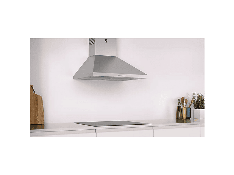 Campana decorativa - Balay 3BC666MX, 3 velocidades, 570 m³/h, 600 mm, Inox