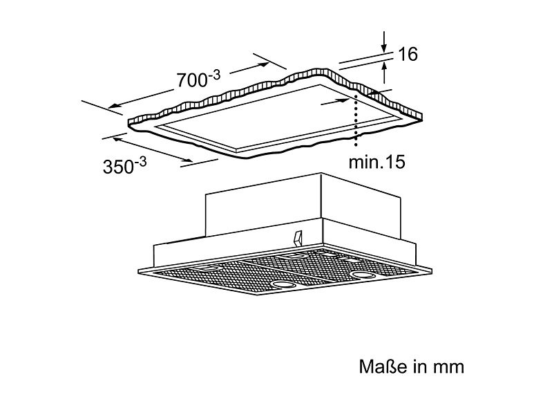 Campana de techo - Bosch DHL755BL, 3 velocidades, 610 m³/h, 730 mm, Inox